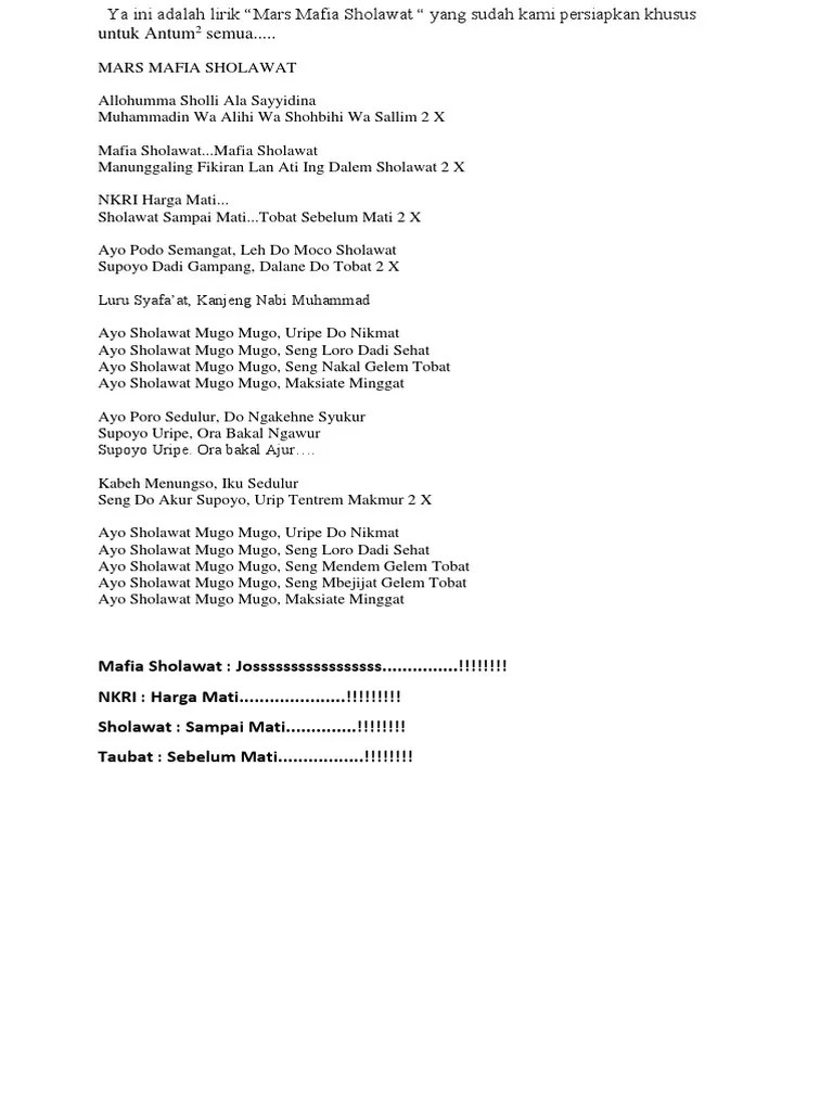 Ya Ini Adalah Lirik | PDF