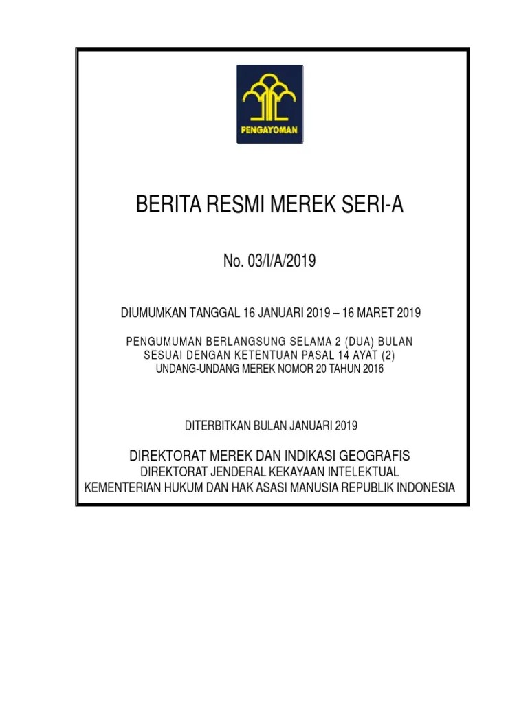 Merk Terdaftar | PDF | Business