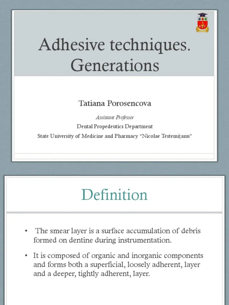 Adhesive Techniques. Generations. | PDF | Materials | Mouth