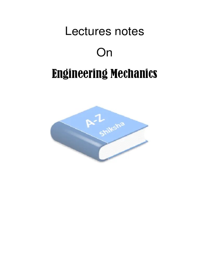 Engineering Mechanics | PDF | Friction | Rotation Around A Fixed Axis