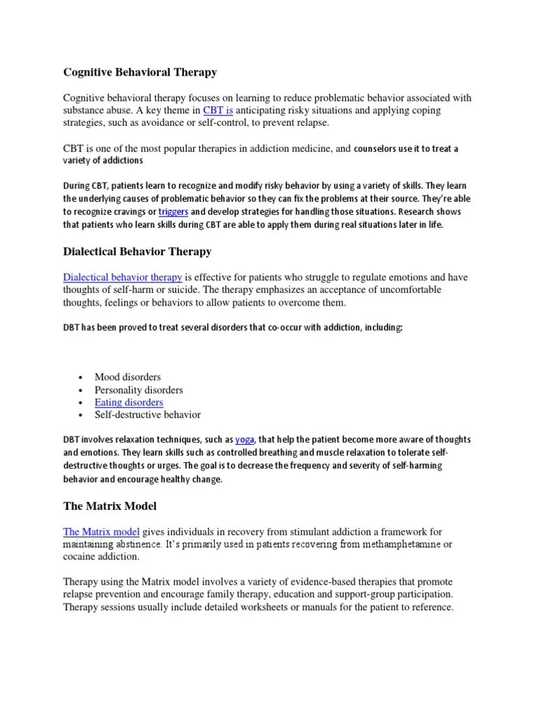 Cognitive Behavioral Therapy | PDF | Cognitive Behavioral Therapy | Dialectical Behavior Therapy
