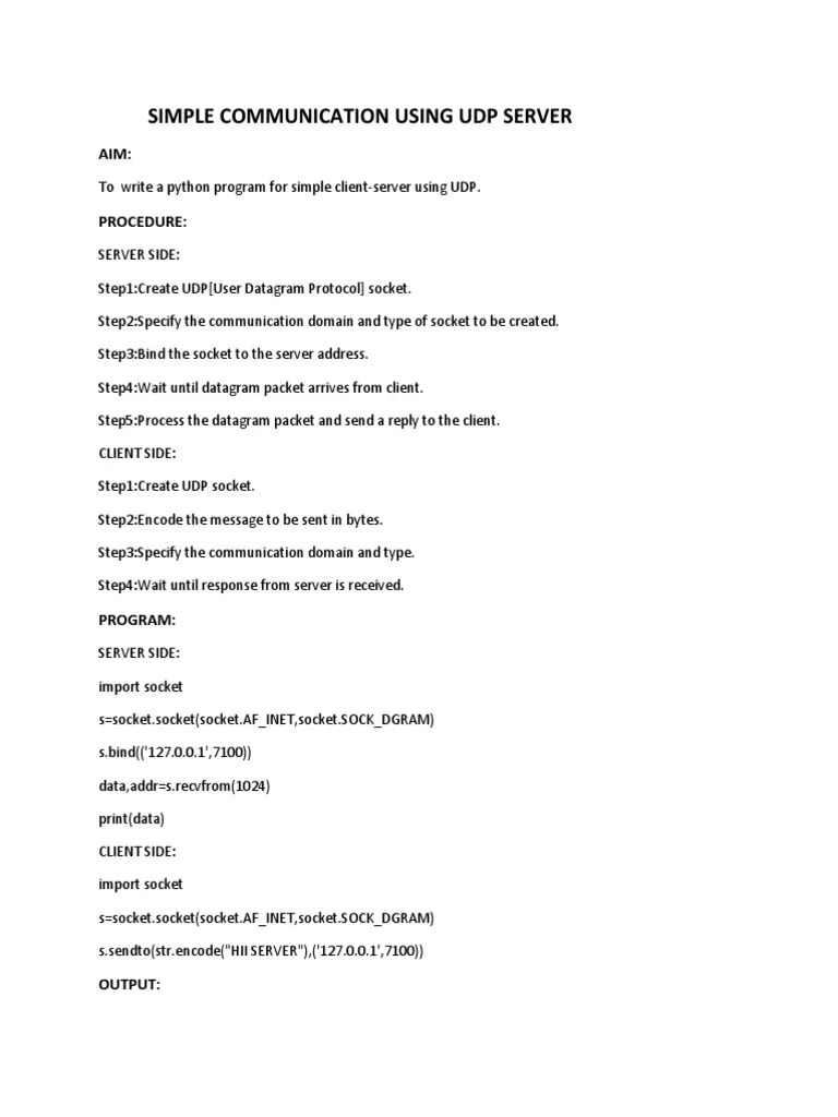 Manual PDF | PDF | Network Socket | Transmission Control Protocol