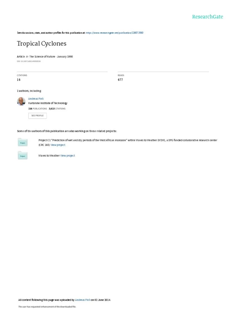 Tropical Cyclone | PDF | Eye (Cyclone) | Tropical Cyclones