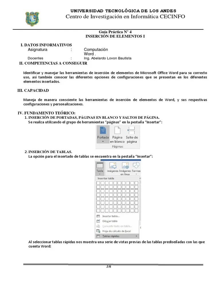 Practicas Para Computación | PDF | Microsoft Word | Microsoft