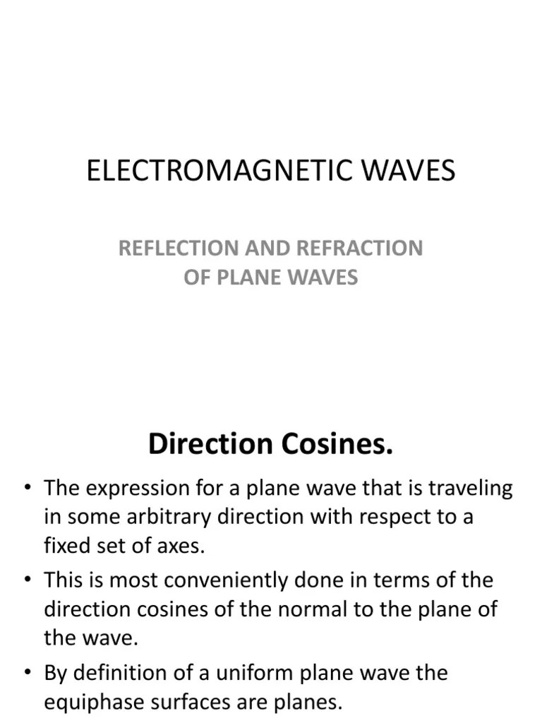 Reflection And Refraction | PDF | Polarization (Waves) | Waves