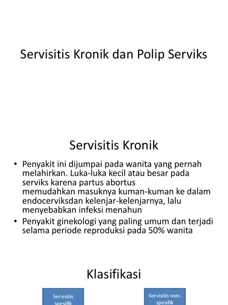 Servisitis Kronik Dan Polip Serviks | PDF