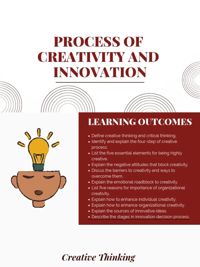 Chapter 4 - Process Of Creativity And Innovation | PDF | Creativity ...