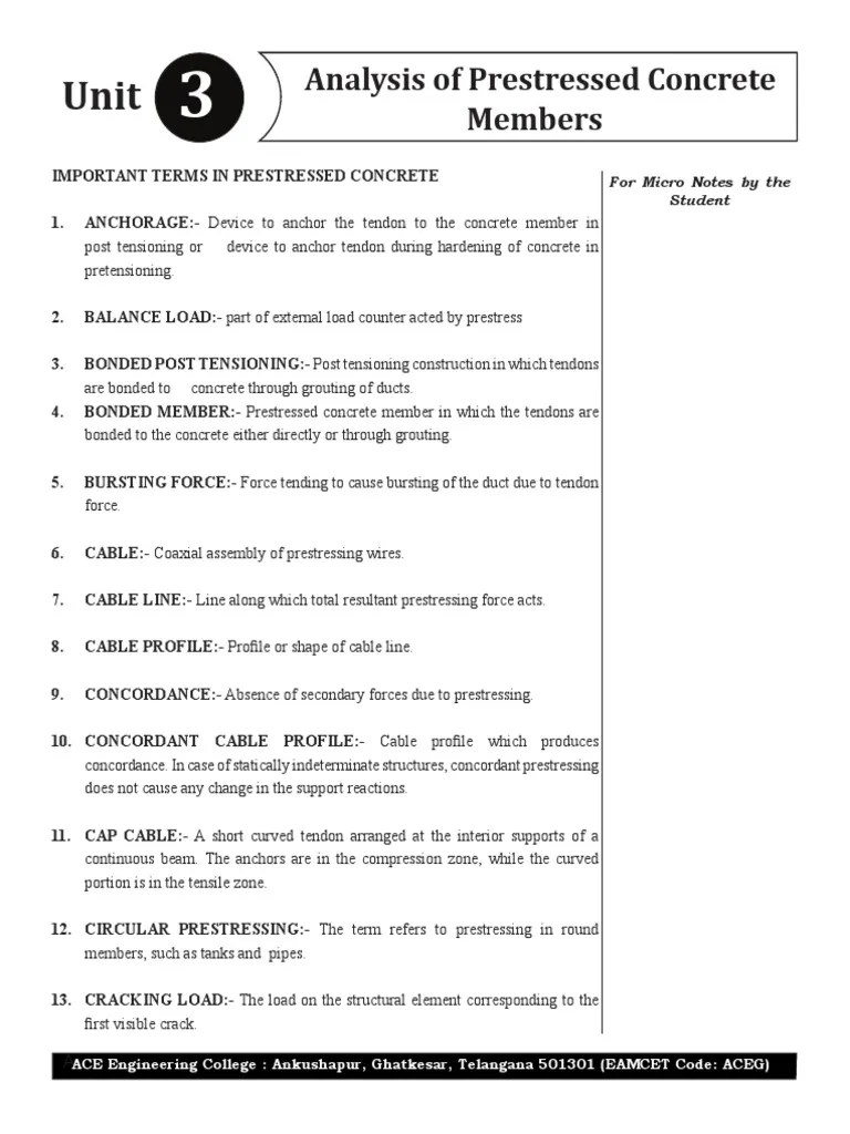 Prestress Concrete Example | PDF | Prestressed Concrete | Beam (Structure)