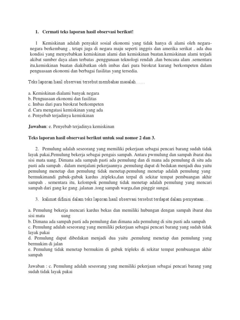 7, contoh tabel monitoring dan kegiatan. Soal Soal Bahasa Indonesia Kelas X Semester Ganjil 2019 2020 Pdf