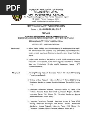 Kepentingan, atau pelanggaran atas ketentuan yang berlaku di instansi penenma,. 1 Sk Benturan Kepentingan Pdf