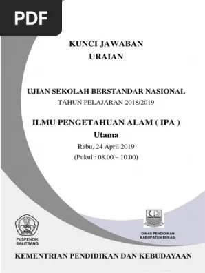 Contoh soal olimpiade ipa sd. Kunci Jawaban Us 2019 Ipa Sd Pdf
