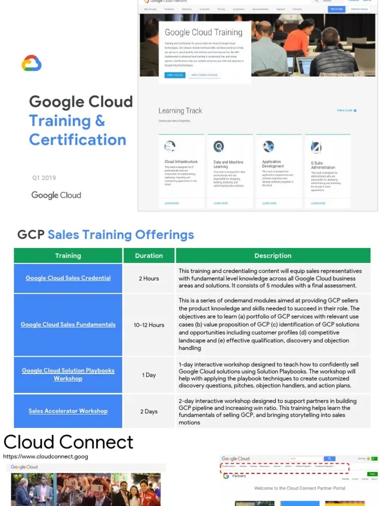Google Cloud Training And Certification - Q1 2019 PDF | PDF | Cloud ...