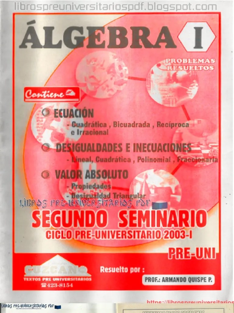 Algebra 1 Problemas-Resueltos PreUNI (CUZCANO) PDF | PDF
