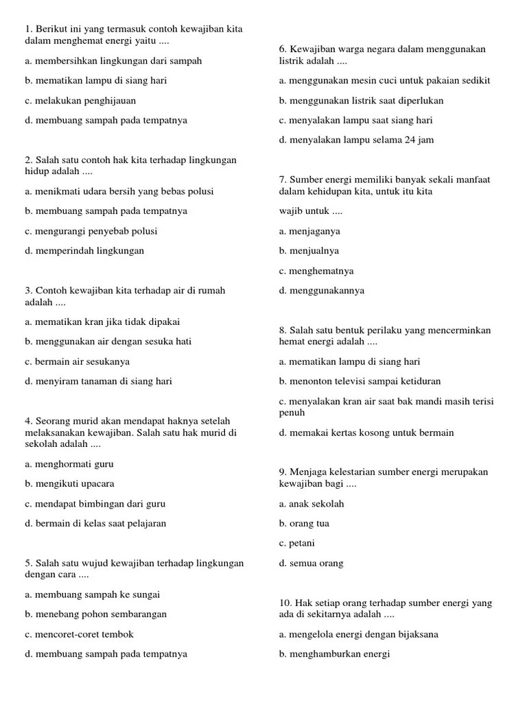 Tanpa listrik, beberapa kegiatan atau aktivitas akan terganggu bahkan terhenti. Kelas 4 Tema 2 Pdf