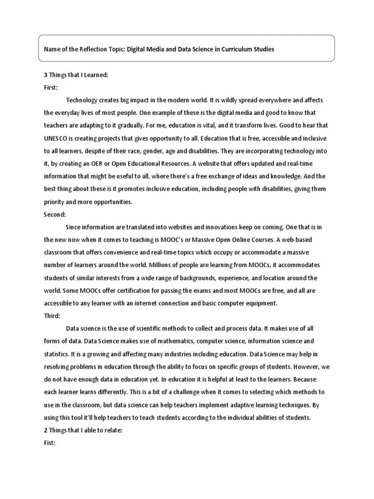 3 Things That I Learned | PDF | Massive Open Online Course | Learning