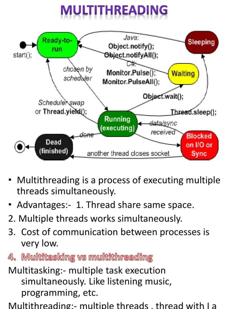 Multithreading | PDF | Thread (Computing) | Class (Computer Programming)