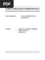 Surat perjanjian bagi docx surat perjanjian bagi perkongsian perniagaan perjanjian ini diperbuat pada 8 hari bulan 4 tahun 2018 antara nurul athirah course . Surat Perjanjian Perkongsian Pdf