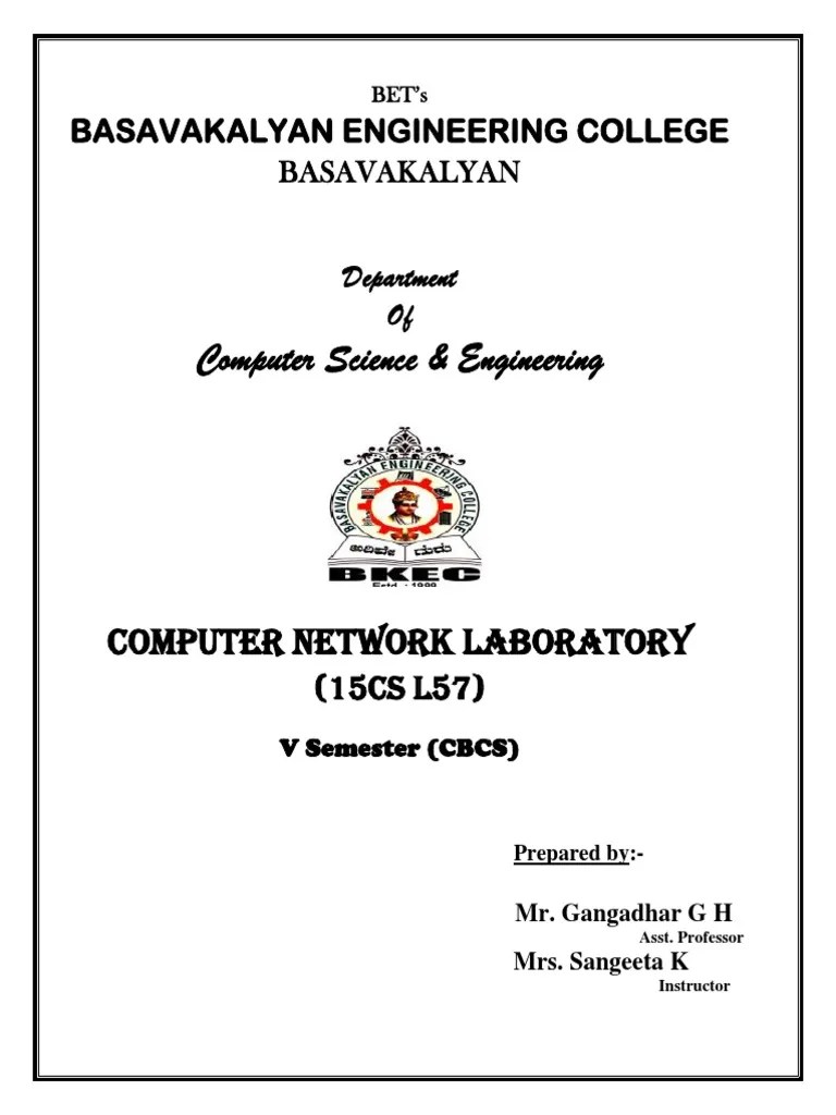 Computer Network Lab | PDF | Network Topology | Computer Network