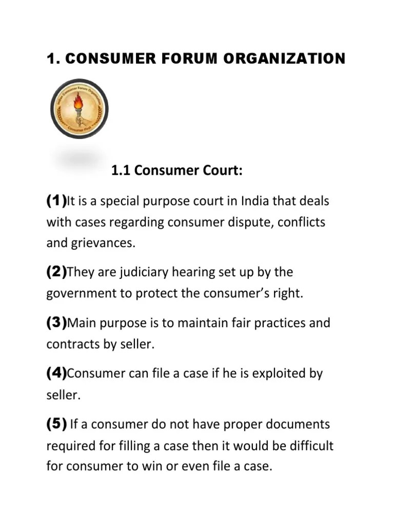Understanding Consumer Rights And Protections In India: An Overview Of The Role And Process Of ...