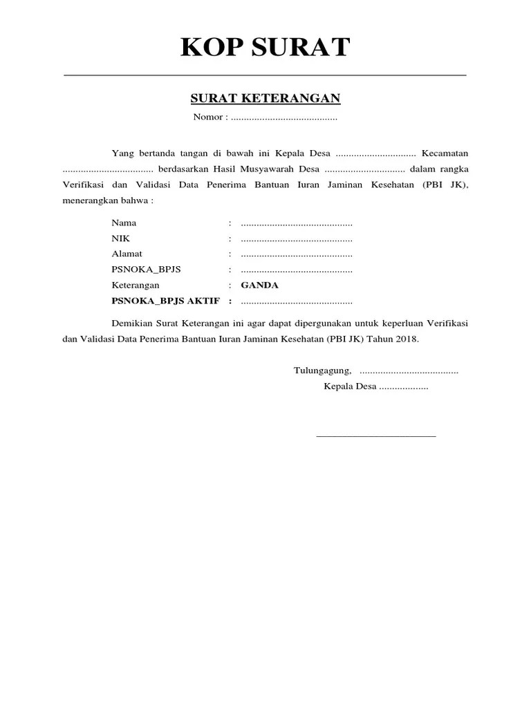 Formulir permohonan pembetulan/pembatalan/pengurangan ketetapan dan. Contoh Surat Pernyataan Validasi Data Nusagates