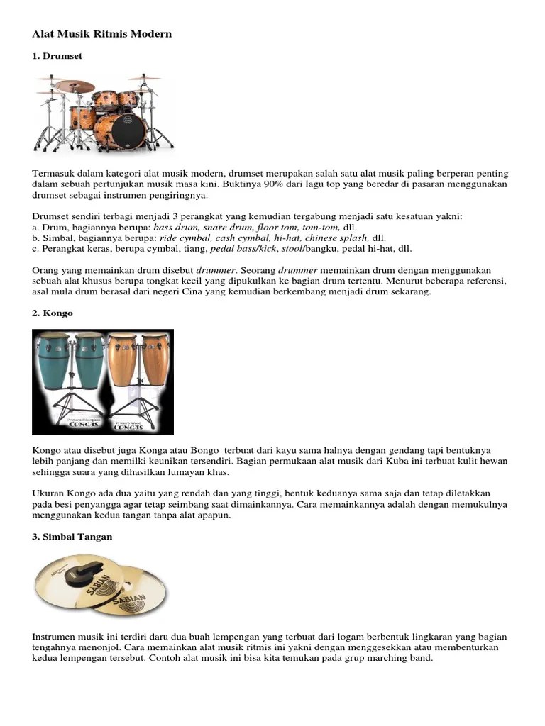 Alat Musik Rimis Melodis Harmonis | PDF
