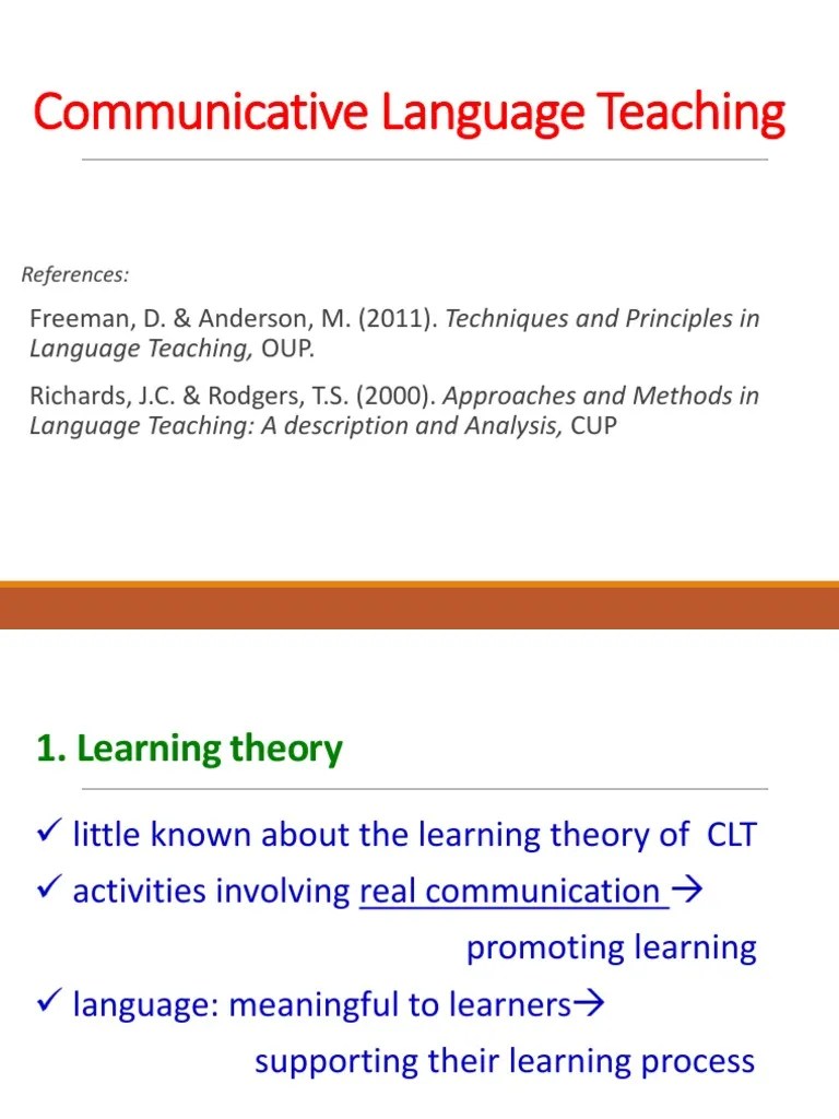 Communicative Language Teaching Presentation Pdf Second Language - Perfect Nature Texture - 8K