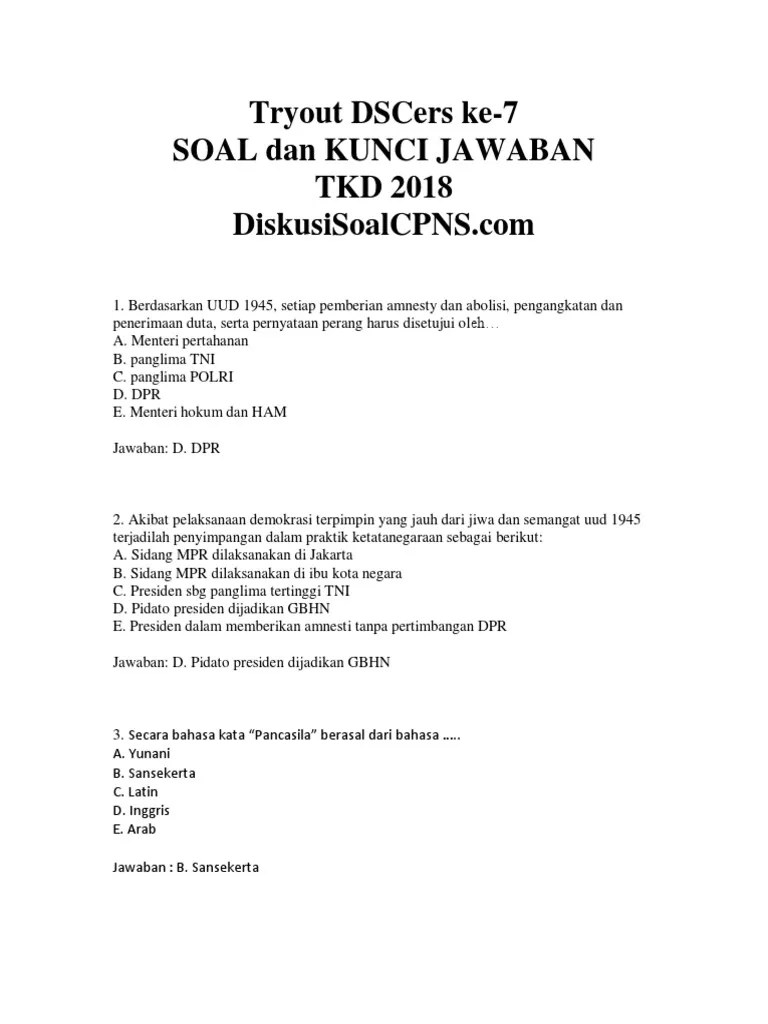 Adanya adu mulut antara anggota dpr akibat dari? Soal Cpns Pdf
