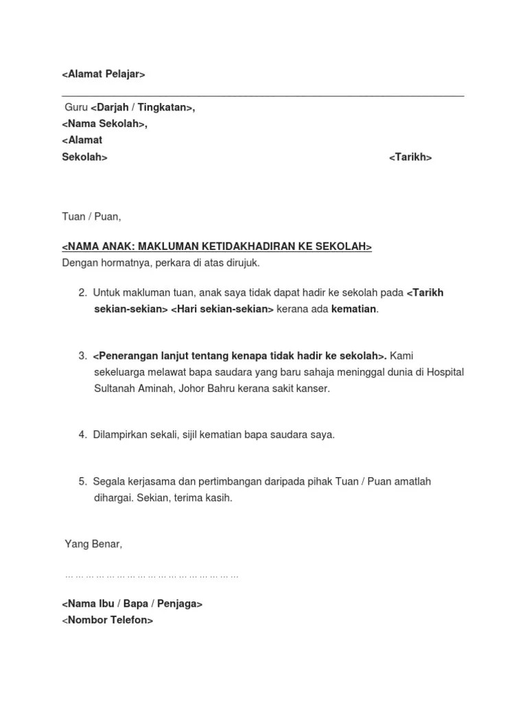 Offering letter adalah pemberitahuan formal secara tertulis yang menginformasikan bahwa kamu merupakan kandidat yang terpilih untuk bekerja sebagai karyawan baru di perusahaan tersebut. Contoh Surat Tidak Hadir Kematian Pdf