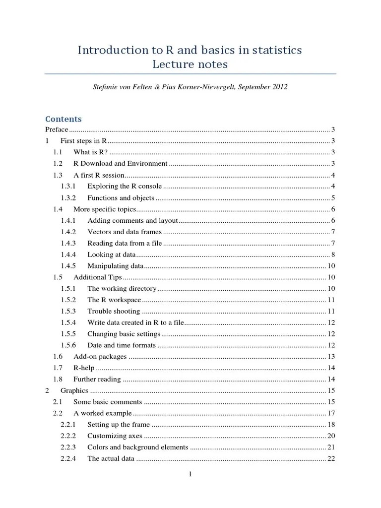 Statistics With R Programming PDF | PDF | R (Programming Language ...
