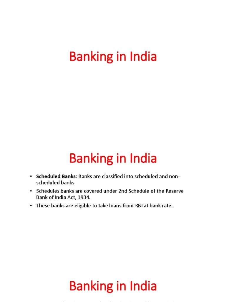 01 Indian Banking System | Download Free PDF | Reserve Bank Of India | Banks