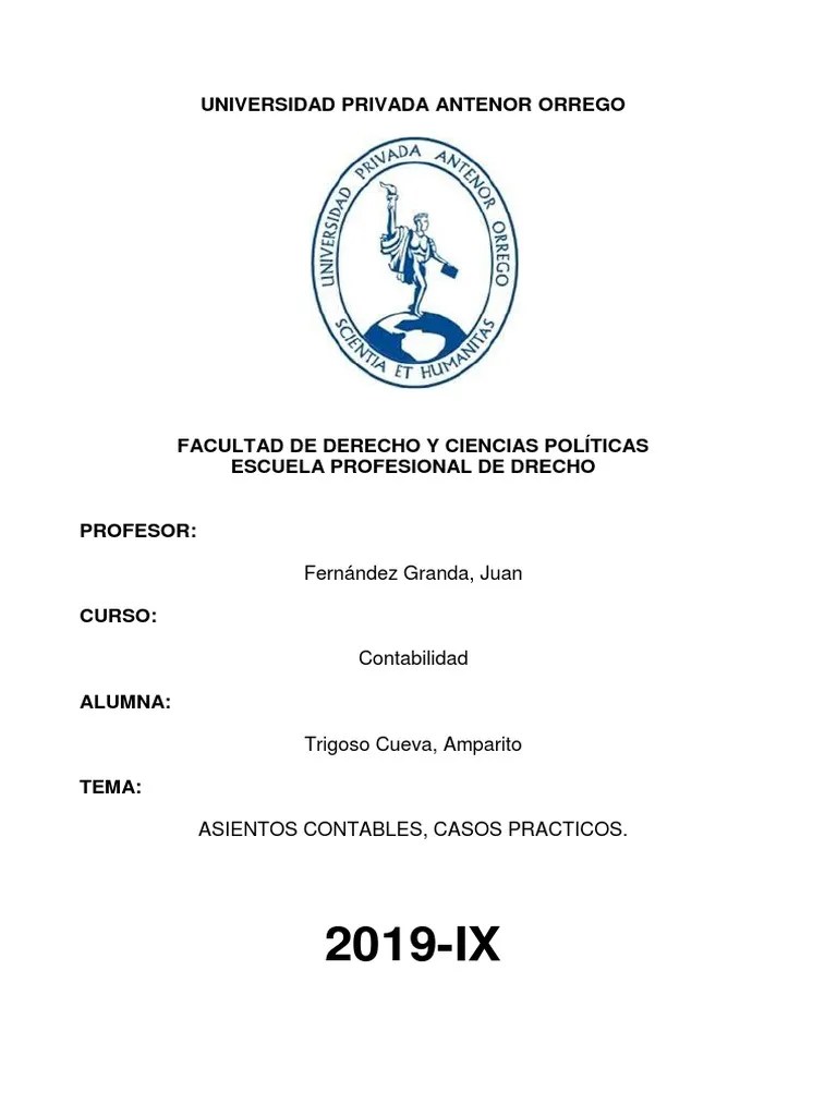 Asientos Contables | PDF | Depreciación | Contabilidad