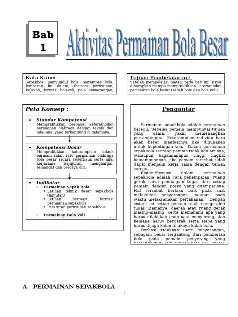 Adalah tiga macam formasi standar yang dikenal dalam permainan bola voli. Bab 1 Aktivitas Bola Besar Pdf