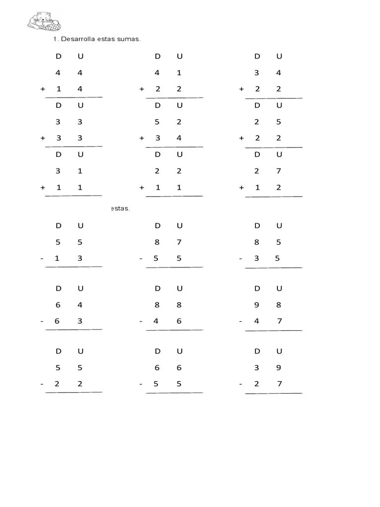 GUIA De Sumas Y Restas | PDF