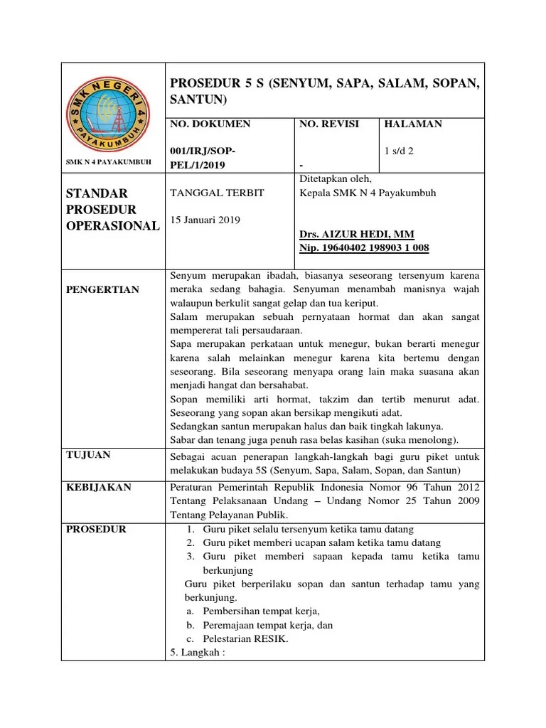 Sop 5 S | PDF