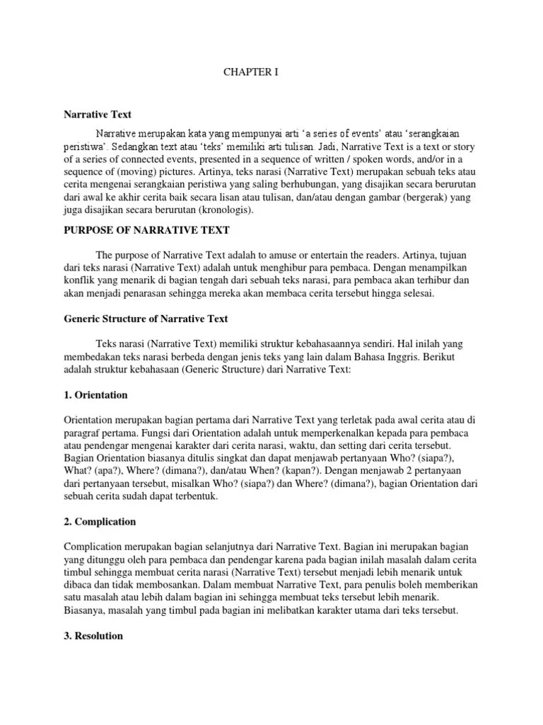 Tugas Makalah Narrative | PDF
