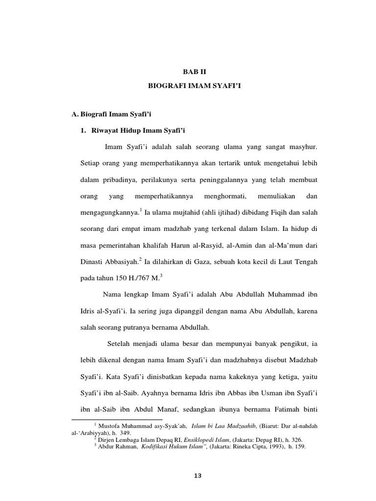 Biografi Imam Syafi&rsquo;i | PDF