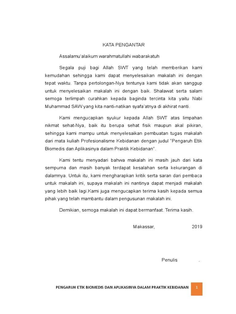 Unit bioetik bekerjasama dengan komite etik rsu dr. Tugas 1 Etik Biomedis Pdf