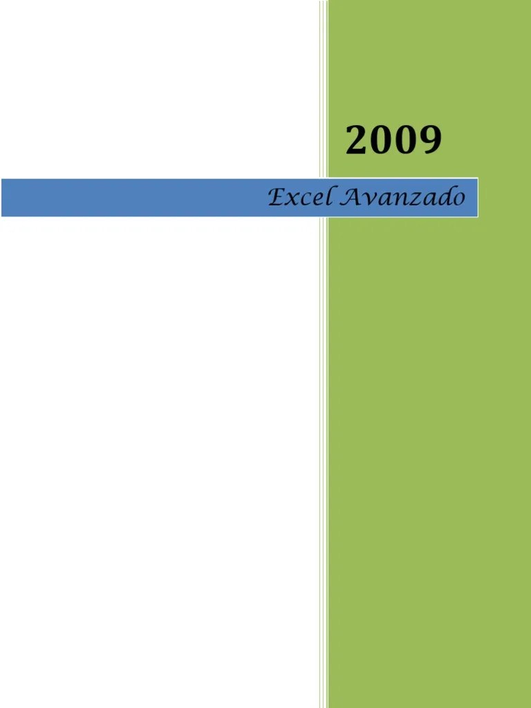 Manual Excel Avanzado 2010 | PDF | Microsoft Excel | Hoja De Cálculo