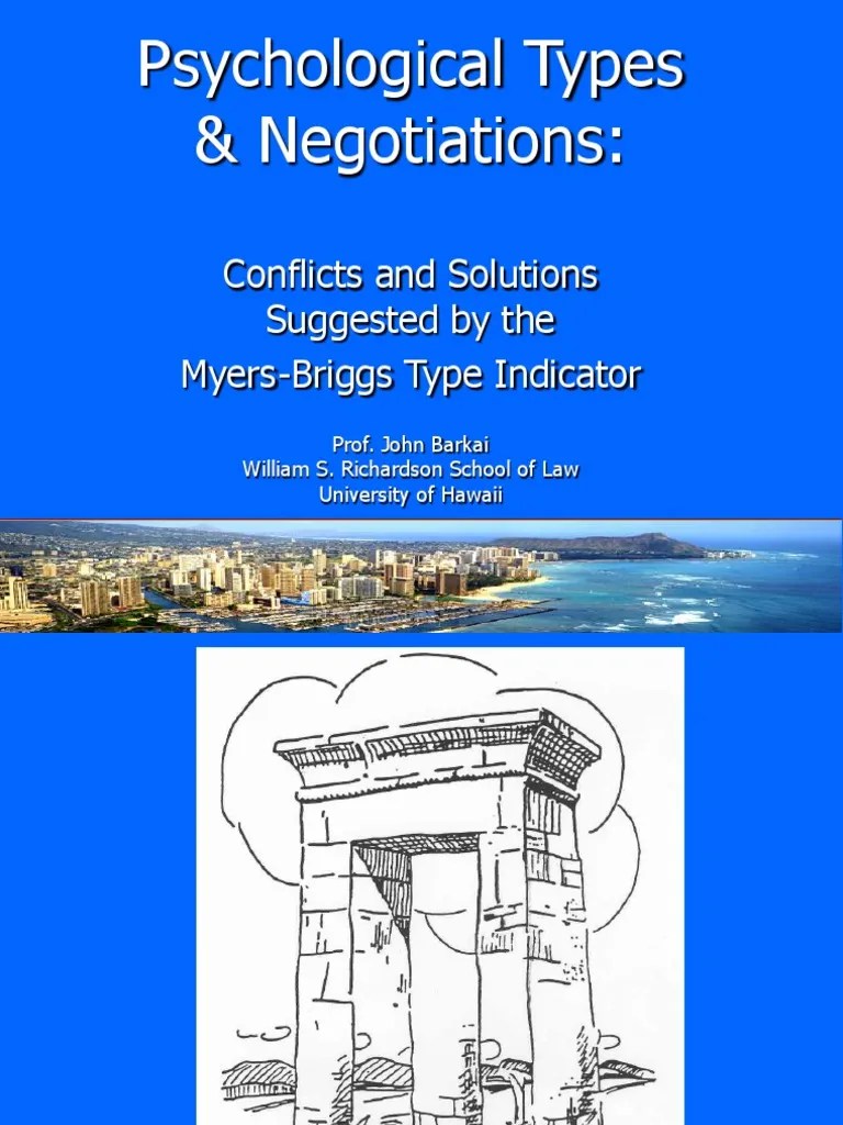 MBTI | PDF | Extraversion And Introversion | Negotiation