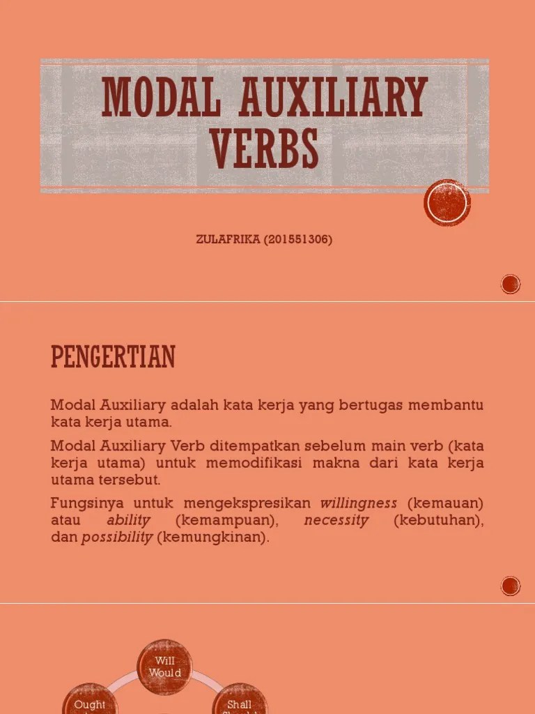 Modal Auxiliary Verbs | PDF