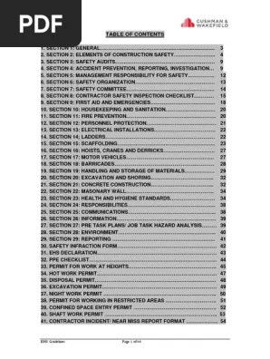 Explain the meaning of delegation of cleaning . Ehs Guidelines Page 1 Of 64 Pdf Occupational Safety And Health Safety