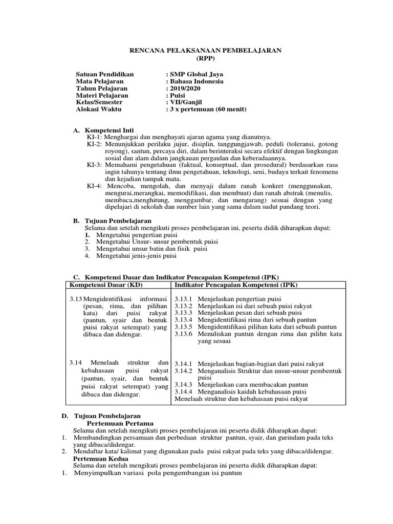 Menelaah Struktur Syair – Nasi