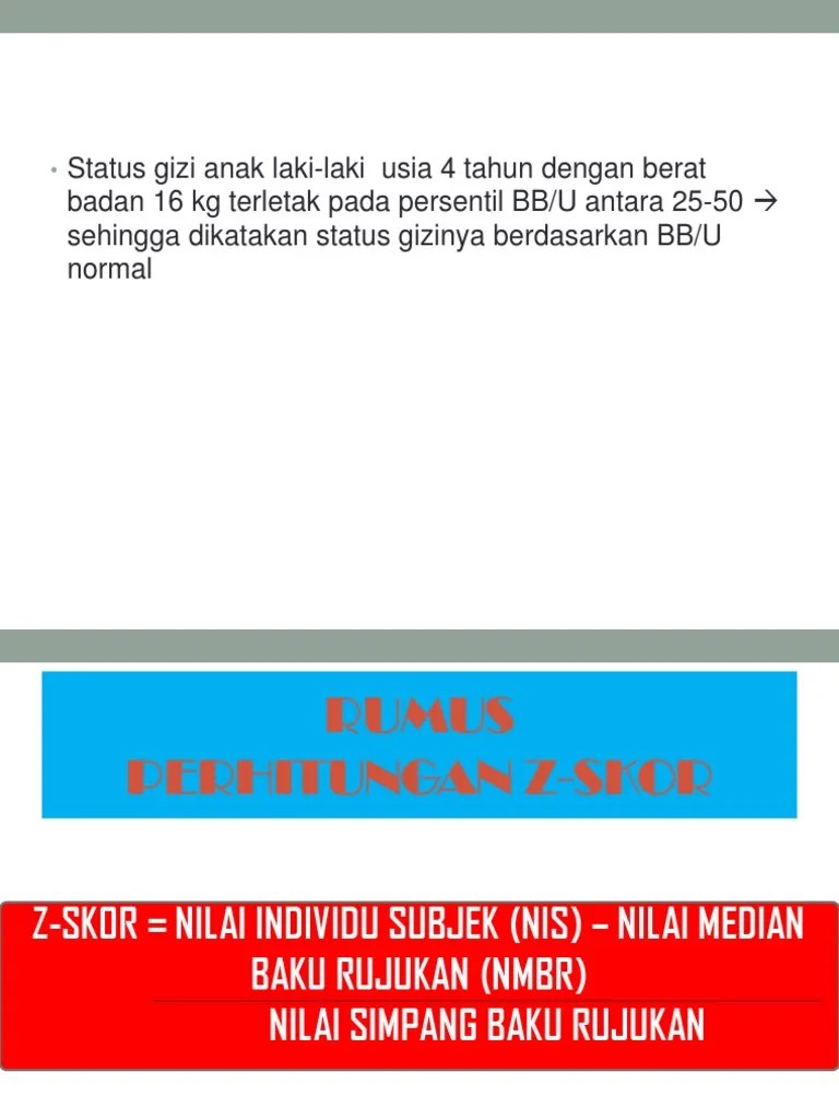 Rumus dan contoh soal a. Perhitungan Z Score Pdf