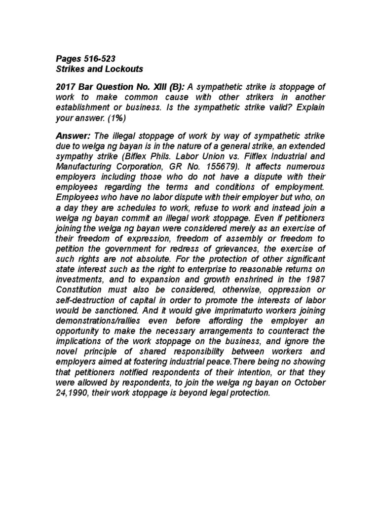 Strikes And Lockouts (Labor Review) | Download Free PDF | Strike Action ...