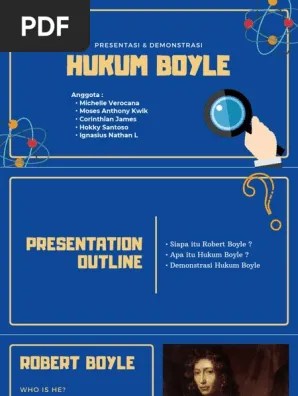 Hukum boyle menyatakan bahwa dalam suhu tetap untuk massa yang sama, tekanan absolut dan volume udara terbalik secara proporsional. Hukum Boyle Pdf Mekanika Statistik Alam