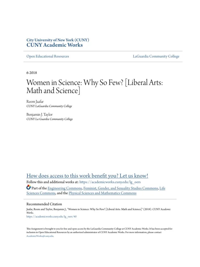 Women In STEM Underrepresentation | PDF | Scientific Method | Women's Studies