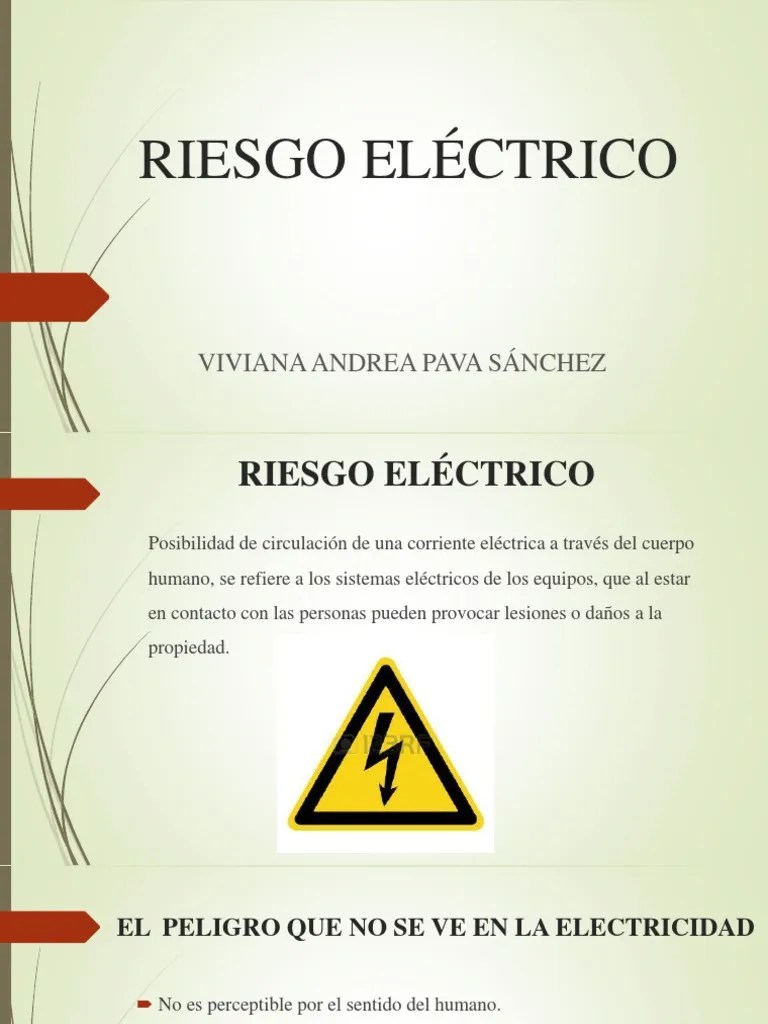 Riesgo Eléctrico | PDF | Corriente Eléctrica | Electricidad
