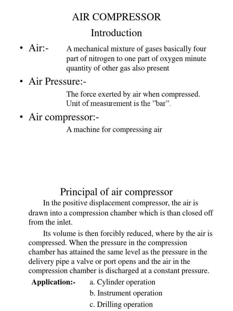 Compressor Presentation | PDF | Valve | Clothes Dryer