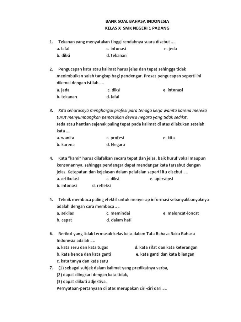 Oleh karena itu, setelah menyelesaikan kp 1 ini anda diharapkan mampu menjelaskan materi yang berhubungan dengan membaca cepat. Soal Pdf