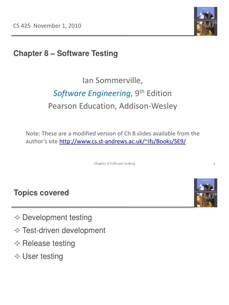 Se2011 10 Ppt Software Testing Unit Testing